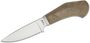 Lionsteel Fixed knife m390 blade GREEN Canvas handle, Ti guard, leather sheath WL1  CVG