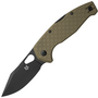 Fox Knives Kita Niolox steel, Topshield Black finish, FRN foliage handle