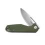 KUBEY Doris Liner Lock Front Flipper Folding Knife Green G10 Handle KU324D