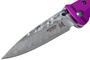 Mcusta Fusion Damascus Blade, Purple Anodized Aluminium Handle MC-162D