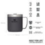 STANLEY The Legendary Camp Mug .35L / 12oz, Charcoal 10-09366-172