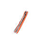 KUBEY Nova Liner Lock Flipper Folding Pocket Knife Orange G10 Handle KU117H