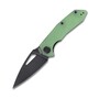KUBEY Coeus Liner Lock Thumb Open Folding Knife Jade G10 Handle KU122E