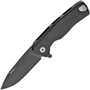 Lionsteel ROK BLACK Aluminum knife, RotoBlock, Chemical Black blade M390 ROK A BB