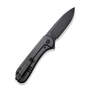 WE Elementum Knife Black Titanium Handle Black Stonewashed CPM 20CV Blade WE18062X-3