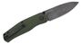 CIVIVI Green Canvas Micarta Handle Black Hand Rubbed Damascus Blade Nested Liner Lock C22007-DS2