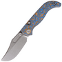 Vosteed Naga S35VN Stonewash Blue Ocean Micarta A3903