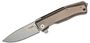 Lionsteel Folding knife M390 blade, BRONZE Titanium handle  MT01 BR