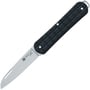 Fox VULPIS: folding multi-purpose, stainless steel N690Co polished blade, black anodized aluminium h