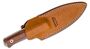 Lionsteel Fixed Blade Sleipner Steel stone washed, SANTOS wood handle, leather sheath B40 ST
