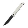 KUBEY Pylades Liner Lock Flipper Folding Knife, AUS-10 Blade, Ivory Handle KU253D