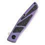 KANSEPT Cru Stonewashed CPM S35VN 0.118" / 3.0mm Purple Anodized Titanium &amp; Shredded CF K1092A2