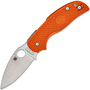 Spyderco SAGE 5 BURNT ORANGE LIGHTWEIGHT CPM REX 121 PLAINEDGE