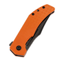 Tenable Knives Orion Blackwash 14C28N, Orange G10+ Frag Mönster