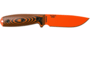 ESEE-4 orange blade, orange/black G-10 3D handle, black sheath 4POR-006