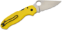 Spyderco PARA 3 SALT YELLOW LIGHTWEIGHT CPM MAGNACUT SPYDEREDGE
