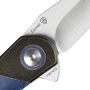 Kizer Comet Liner Lock Knife Brass &amp; Blue Micarta - V3614C2