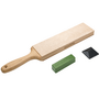 Sharpal Double-Sided Leather Strop with Green Compound and Angle Guide 8.5&quot; x 2