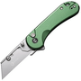 CIVIVI Elementum Utility Green Aluminum Handle Stonewashed S/S Blade Holder Plain