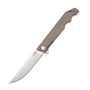 KUBEY Pylades Liner Lock Flipper Folding Knife, AUS-10 Blade, Tan Handle KU253E