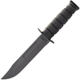 KA-BAR Black Fixed Blade Utility Knife Leather Sheath, str edge 1211