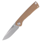 ANV Knives Z200 - Sleipner, Stonewash / Plain edge, G10 Coyote / Liner Lock ANVZ200-008