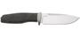 Lion Steel Feststehendes Messer M390 Klinge SCHWARZ Burlap, Ti Parierstange, Lederscheide AH BLB