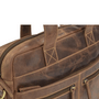 GreenBurry Vintage Leather Briefcase 15&quot; Laptop Antique brown 38x26cm