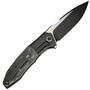 WE Black Titanium Handle With Shredded Carbon Fiber InlayBlack Stonewashed Bohl