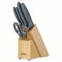 Tramontina Plenus 6 db/szett kés ollóval fa állványban, szürke 23498/615