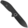 Black Fox ACUTUS FOLDING KNIFE, BLACK BLD STAINLESS STEEL D2, BLACK G10 HANDLE - CERAMIC BALL-BEARIN