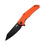 KUBEY Flash Liner Lock Flipper Folding Knife Orange G10 Handle KU158G