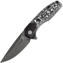 Kansept Cassowary Grey TiCn S35VN Black Titanium Handles with Black/White Carbon Fiber K2065B2