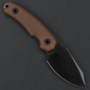 Kunwu STIFFY D. Brown Micarta, VANADIS 4 DLC