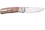 LionSteel NINI Folding knife M390 satin blade, Ti BOLSTER, SANTOS wood handle NN2 ST