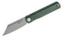 SENCUT Bronte Green Micarta Handle Gray Stonewashed 9Cr18MoV Blade SA08B