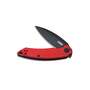 KUBEY Leaf Liner Lock Front Flipper Folding Knife Red G10 Handle KU333B