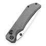 TENABLE KNIVES Eaglestrike Satin Nitro-V 0.118&quot; / 3.0mm Black Micarta T1095V1