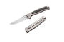 Lionsteel Solid GREY Titanium knife, MagnaCut blade STONE WASHED, Carbon Fiber inlay  SK01 GY