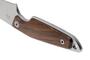 MKM MAKRO 1 – M390 SATIN DROP POINT Fixed bld, SANTOS WOOD hdl, +POCKET LEATHER SHEATH MK MA01-S