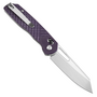 TENABLE KNIVES Shard Stonewashed 14C28N 0.14&quot; / 3.5mm Purple G10 with Diamond Pattern T1006V5