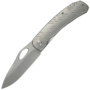 WE Knife Inmate Gray Titanium Handle &amp; RaindropsStonewashed CPM 20CV BladeFrame Lock