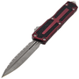 Microtech SCARAB II GEN III D/E APOCALYPTIC FULL SERRATE MERLOT 1280-12APMR