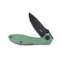 KUBEY Ruckus Liner Lock Folding Knife Jade G10 Handle KU314C