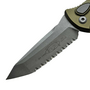 Microtech SOCOM ELITE AUTO T/E APOCALYPTIC FULL SERRATE OD GREEN 161A-12APOD