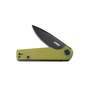 KUBEY Wolverine Liner Lock Folding Knife Translucent Yellow G10 Handle KU233D