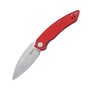 KUBEY Leaf Liner Lock Front Flipper Folding Knife Red G10 Handle KU333F