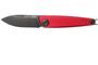ANV Knives Z050 DLC Black/Plain edge, Dural Red/Slipjoint - ANVZ050-005
