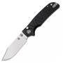 QSP Knife Kali, Button lock, 14C28N stonewashed, Black aluminium QS159-F1