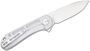 CIVIVI Elementum Polished Clear Lexan Handle Satin Finished D2 Blade Liner Lock C907A-7